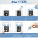 Baby Bottle Warmer, 12-in-1 Fast Milk Warmer W/ Appointment &Timer, 24H Accurate Temperature Control and Auto Shut off, Baby Food Heater w/ LCD Display & BPA-Free, Dual Bottle...