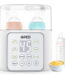 Baby Bottle Warmer, 9-in-1 Fast Food Heater & Defrost, Double Bottle Warmer with Appointment &Timer, 24H Accurate Temperature Control for Breastmilk & Formula BPA-Free/LCD Display