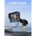 Baby Car Camera,4.3" HD Display Baby Car Mirror with Night Vision Feature,Wide Clear View
