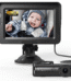 Baby Car Camera,4.3" HD Display Baby Car Mirror with Night Vision Feature,Wide Clear View