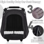 Baby Car Seat Cover for Babies,Patented Waterproof Baby Car Seat Cover for Boys & Girls,Infant Car Seat Cover Canopy for Girls,Windproof Car Seat Canopy for Boys, Keeps Babies...