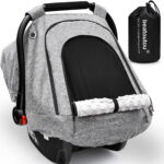 Baby Car Seat Cover for Babies,Patented Waterproof Baby Car Seat Cover for Boys & Girls,Infant Car Seat Cover Canopy for Girls,Windproof Car Seat Canopy for Boys, Keeps Babies...