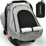 Baby Car Seat Cover for Babies,Patented Waterproof Baby Car Seat Cover for Boys & Girls,Infant Car Seat Cover Canopy for Girls,Windproof Car Seat Canopy for Boys, Keeps Babies...