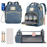 Baby Diaper Bag Backpack - Baby Bag for Boys & Girls, Diaper Backpack - Large Travel Diaper Bags w/Changing Pad - Baby Registry Search & Shower Gifts Newborn Essentials & Items...