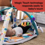 Baby Einstein Kickin' Tunes 4-in-1 Infant Baby Activity Gym & Tummy Time Play Mat with Piano, 0-36 Months, Multicolor
