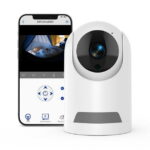 Baby Monitor, 360° Wireless 5G Nanny Cam with Safety Alerts, 4MP HD WiFi Camera for Human & Pet Detection, Home Security Camera with Two-Way Audio, Motion Tracking, IR Night Vision