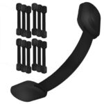 Baby Proof Me Safety Strap Locks – 12-Pack, 3M Adhesive Child Safety Latches for Cabinets, Dishwashers, Fridges, Ovens, Trash Cans, and Toilets – Stain-Free Design