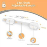 Baby Proof Me Safety Strap Locks – 12-Pack, 3M Adhesive Child Safety Latches for Cabinets, Dishwashers, Fridges, Ovens, Trash Cans, and Toilets – Stain-Free Design