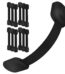 Baby Proof Me Safety Strap Locks – 12-Pack, 3M Adhesive Child Safety Latches for Cabinets, Dishwashers, Fridges, Ovens, Trash Cans, and Stain-Free Toilet Lock (Black)