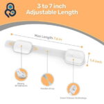 Baby Proof Me Safety Strap Locks – 6-Pack, 3M Adhesive, Child Safety Latches for Cabinets, Dishwashers, Fridges, Ovens, Trash Cans, Toilets – Stain-Free Design