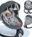Baby Swing for Infants, Caveen Electric Bluetooth Baby Rocker, 5 Swing Speeds, 3 Seat Positions, Adapter & Battery Operated, Black