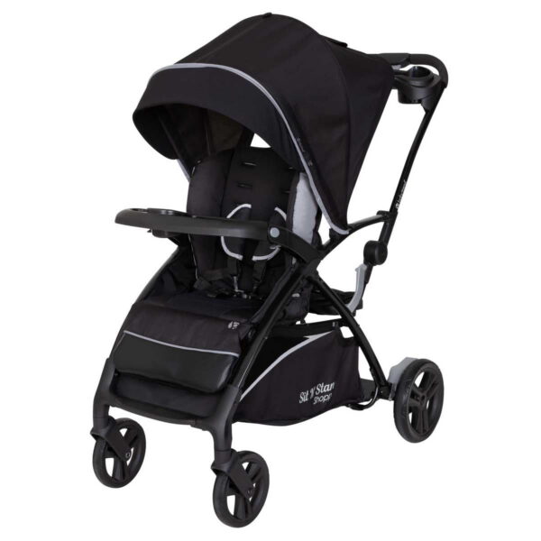 Baby Trend Sit N' Stand 5-in-1 Shopper Stroller, Kona Black