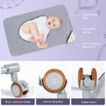 Babyeap Baby Bassinet Bedside Sleeper Bassinet For 0-5 months Baby Unisex (Light Grey)