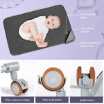 Babyeap Baby Bassinet Bedside Sleeper Bassinet For 0-5 months Baby Unisex (Dark Gray)