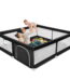 Babyeap Baby Playpen Large Play Yard Fence for Toddlers, 71"x50" Black