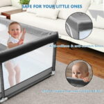 Babyeap Baby Playpen Large Play Yard Fence for Toddlers,71"x50" Dark Gray