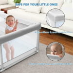 Babyeap Baby Playpen Large Play Yard Fence for Toddlers,71"x50" Gray