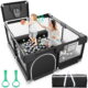 Babyeap Baby Playpen, Play Yard, Toddlers Playards, 50"x50" Infant Travel Fence with Basket, Black