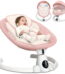 Babyeap Baby Swing for Infants - Smart Electric Swing with Bluetooth Control 5-point Harness,5 Sway Speed,10 Lullabies(Pink)