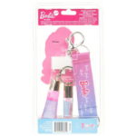 Barbie Lip Gloss Set with Keychain, Multi-Color, One Size, for Child Ages 3+