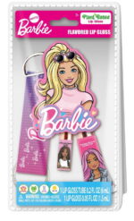 Barbie Lip Gloss Set with Keychain, Multi-Color, One Size, for Child Ages 3+