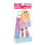 Barbie Lip Gloss Set with Keychain, Multi-Color, One Size, for Child Ages 3+