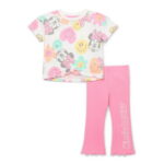 Barbie Toddler Girls Graphic Tee and Flare Leggings Set, 2-Piece, Sizes 12M-5T