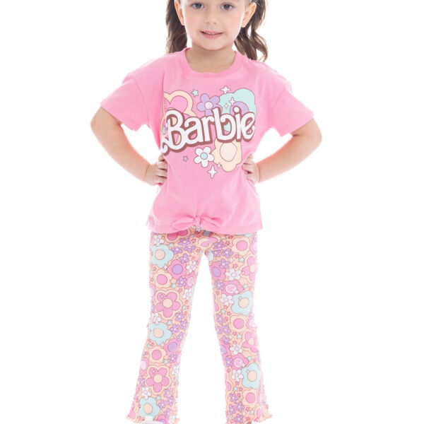 Barbie Toddler Girls Graphic Tee and Flare Leggings Set, 2-Piece, Sizes 12M-5T