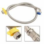 Bathroom Accessories Flexible Pipe Contectors Elbow Flexible Hose Pipes Plumbing Bathrooms Kitchens 80cm