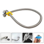 Bathroom Accessories Flexible Pipe Contectors Elbow Flexible Hose Pipes Plumbing Bathrooms Kitchens 80cm