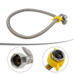 Bathroom Accessories Flexible Pipe Contectors Elbow Flexible Hose Pipes Plumbing Bathrooms Kitchens 80cm