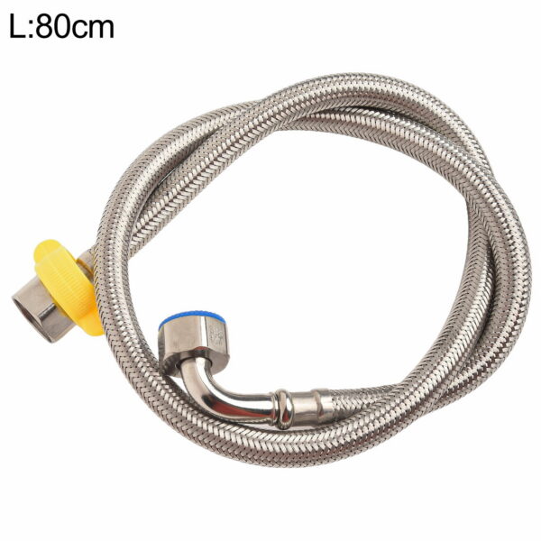 Bathroom Accessories Flexible Pipe Contectors Elbow Flexible Hose Pipes Plumbing Bathrooms Kitchens 80cm