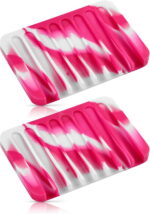 Bathroom Self Draining Soap Dish, Silicone Soap Holder for Bar Soap, Pack of 2