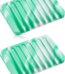Bathroom Self Draining Soap Dish, Silicone Soap Holder for Bar Soap, Pack of 2