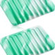 Bathroom Self Draining Soap Dish, Silicone Soap Holder for Bar Soap, Pack of 2