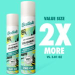 Batiste Dry Shampoo, Original Fragrance Classic Clean, Absorbs Oil for Added Texture & Body, 7.62 oz