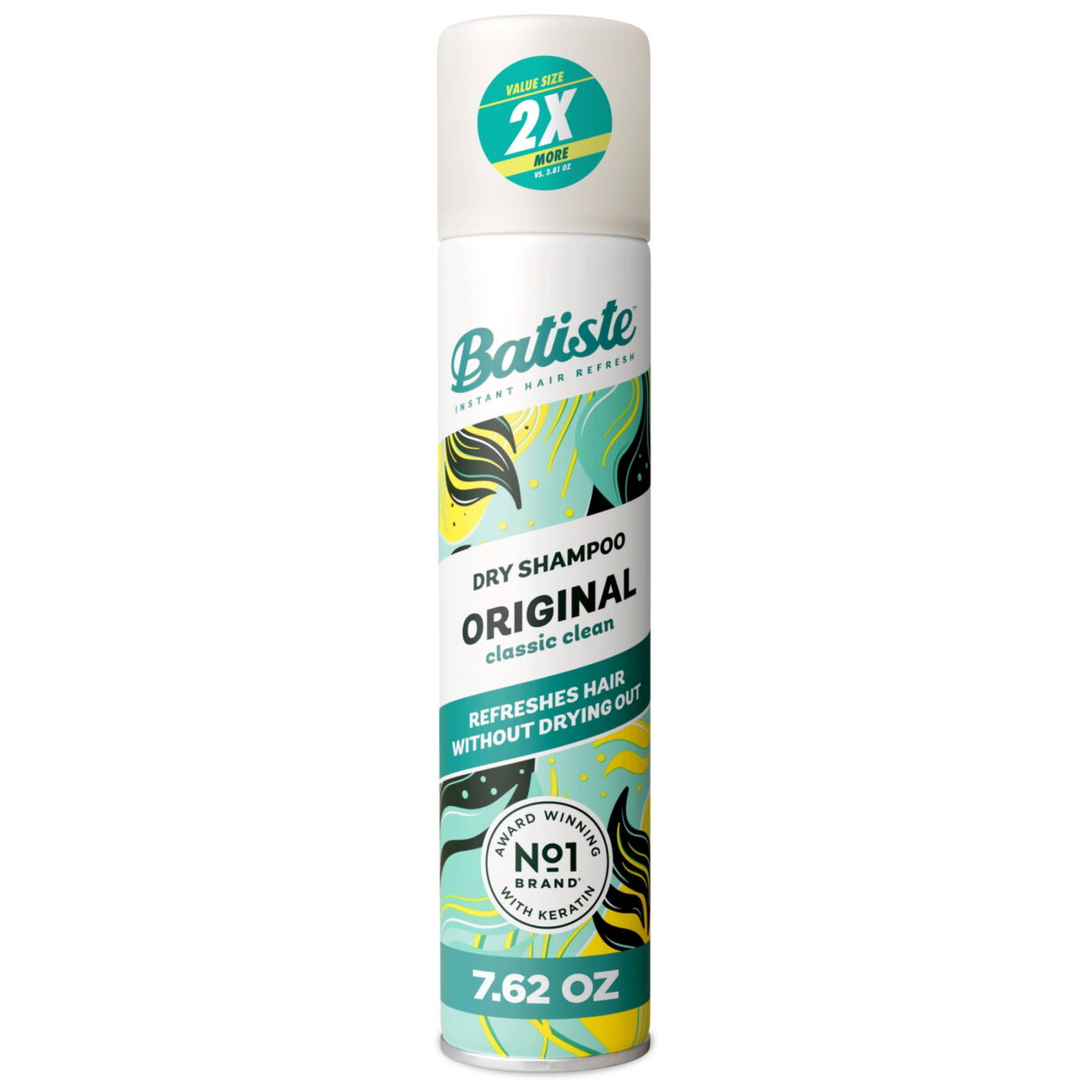 Batiste Dry Shampoo, Original Fragrance Classic Clean, Absorbs Oil for Added Texture & Body, 7.62 oz