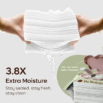 Bc Babycare Sensitive Baby Wipes Unscented, XL Extra Thick,Hypoallergenic,99% Water,240 Wipes,3 Refill Packs