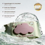 Bc Babycare Sensitive Baby Wipes Unscented, XL Extra Thick,Hypoallergenic,99% Water,240 Wipes,3 Refill Packs