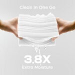 Bc Babycare Sensitive Baby Wipes Unscented, XL Extra Thick,Hypoallergenic,99% Water,480 Wipes,6 Refill Packs