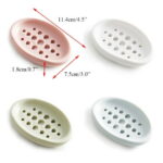 BE-TOOL Multifunctional Soap Dish with Drainage Hole Soap Box Soap Container Silicone for Bathroom Shower