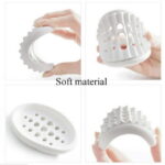 BE-TOOL Multifunctional Soap Dish with Drainage Hole Soap Box Soap Container Silicone for Bathroom Shower
