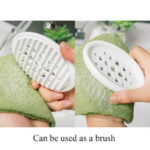 BE-TOOL Multifunctional Soap Dish with Drainage Hole Soap Box Soap Container Silicone for Bathroom Shower