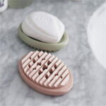 BE-TOOL Multifunctional Soap Dish with Drainage Hole Soap Box Soap Container Silicone for Bathroom Shower