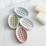BE-TOOL Multifunctional Soap Dish with Drainage Hole Soap Box Soap Container Silicone for Bathroom Shower