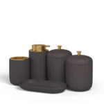Beautiful By Drew Barrymore Bathroom Tray - Dark Gray