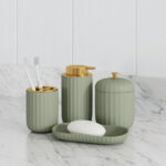 Beautiful By Drew Barrymore Bathroom Tray -Green