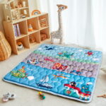 Beavtaens Baby Play Mat for Floor, Fits 50x50 Playpen, Non-Slip, Soft for Infants, 0-4 Years (Vehicles)