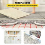 BENTISM PEX Tubing, 1 inch x 500 ft PEX Pipe, Non Oxygen Barrier PEX-B Pipe White, Flexible PEX Water Line for Plumbing, RV Sewer Hose, Radiant Cooling