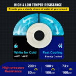 BENTISM PEX Tubing, 1 inch x 500 ft PEX Pipe, Non Oxygen Barrier PEX-B Pipe White, Flexible PEX Water Line for Plumbing, RV Sewer Hose, Radiant Cooling